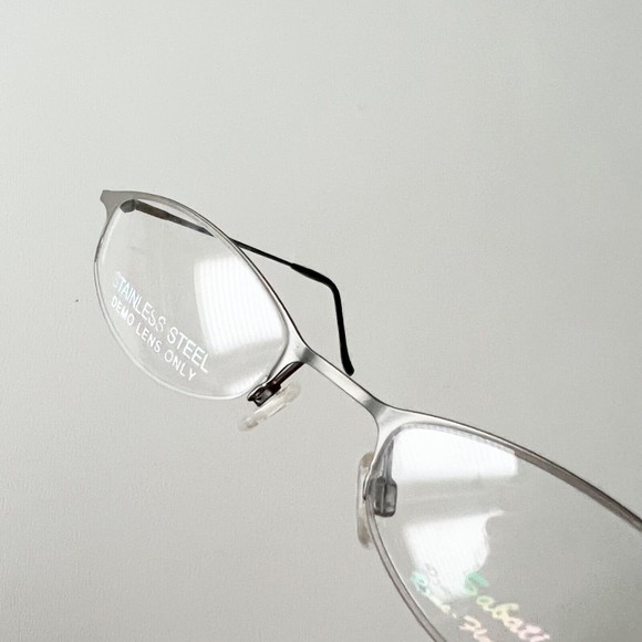 Sabatini Italy Eyeglasses Frame 111 Semi Rimless Anti Silver 46-18 Display Model - Picture 8 of 11